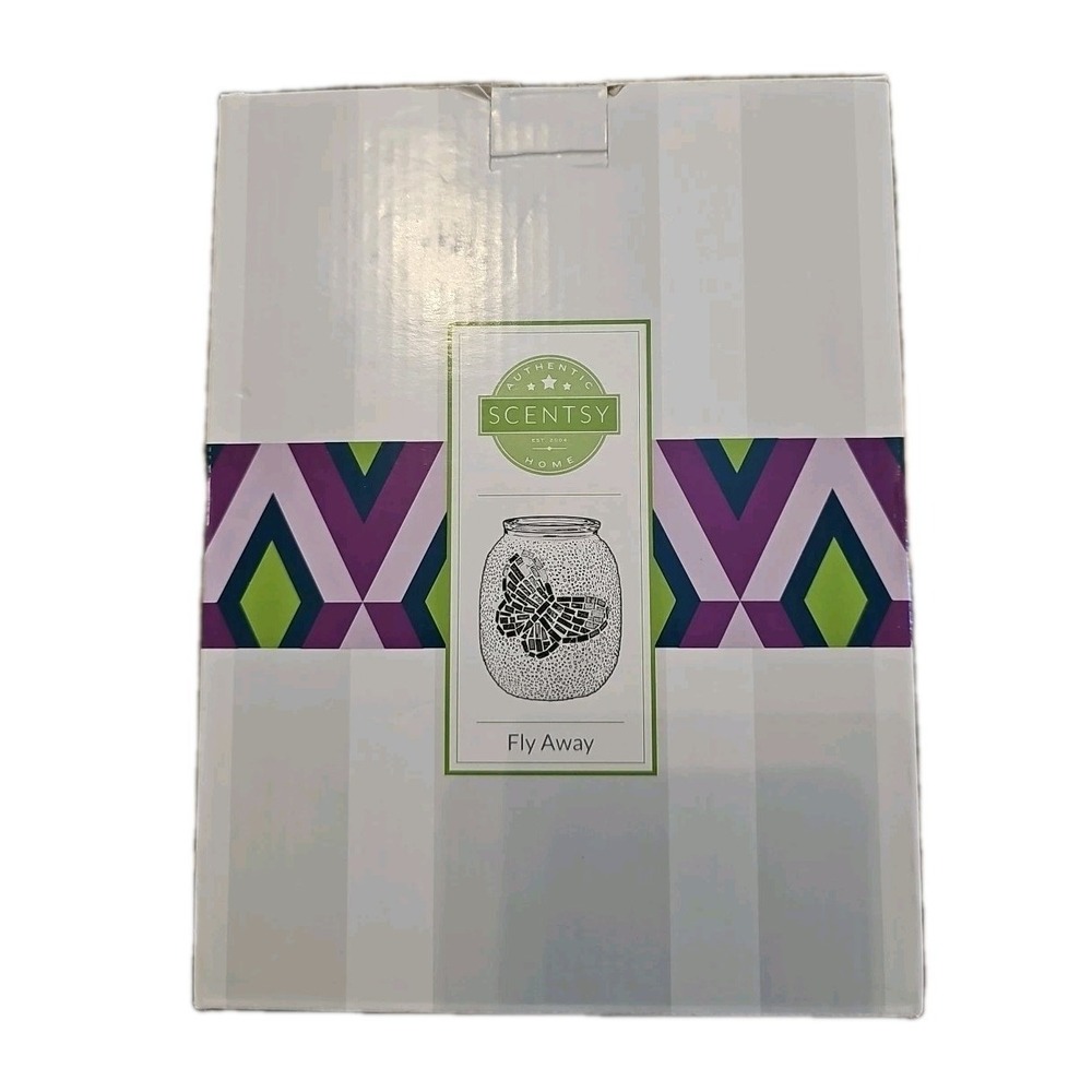 Scentsy Fly Away Mosaic Butterfly‎ Warmer NEW Retired